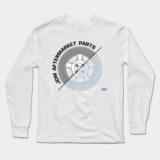 White JDM Wheels V1 Long Sleeve T-Shirt